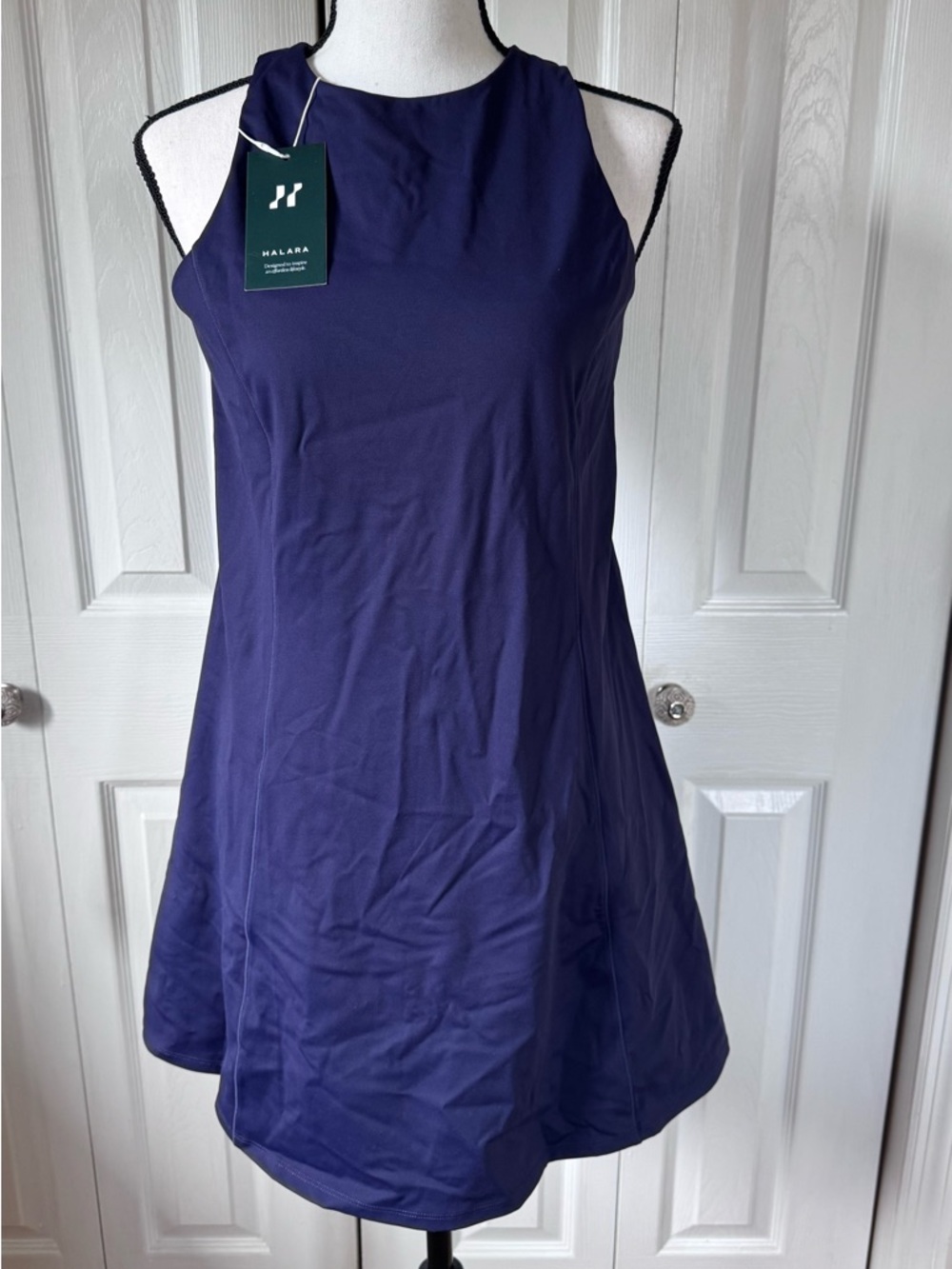 HALARA Navy A-Line Mini Dress